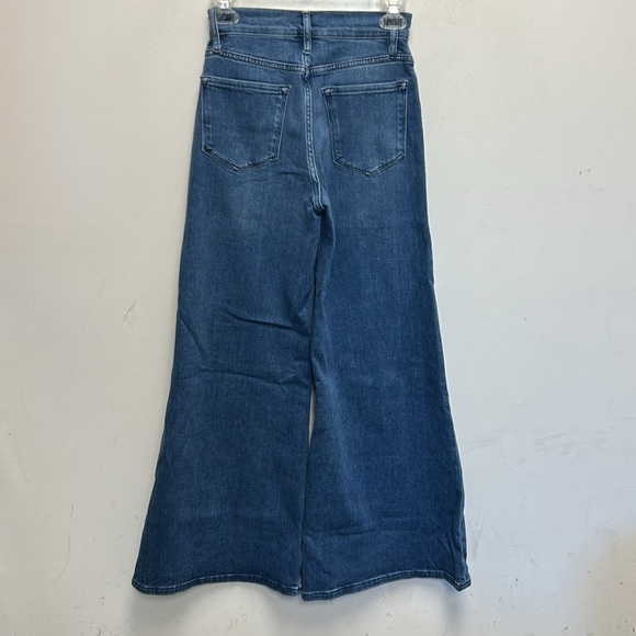 Frame Le Palazzo High-Rise Cropped Wide-Leg Jeans - Picture 4 of 7